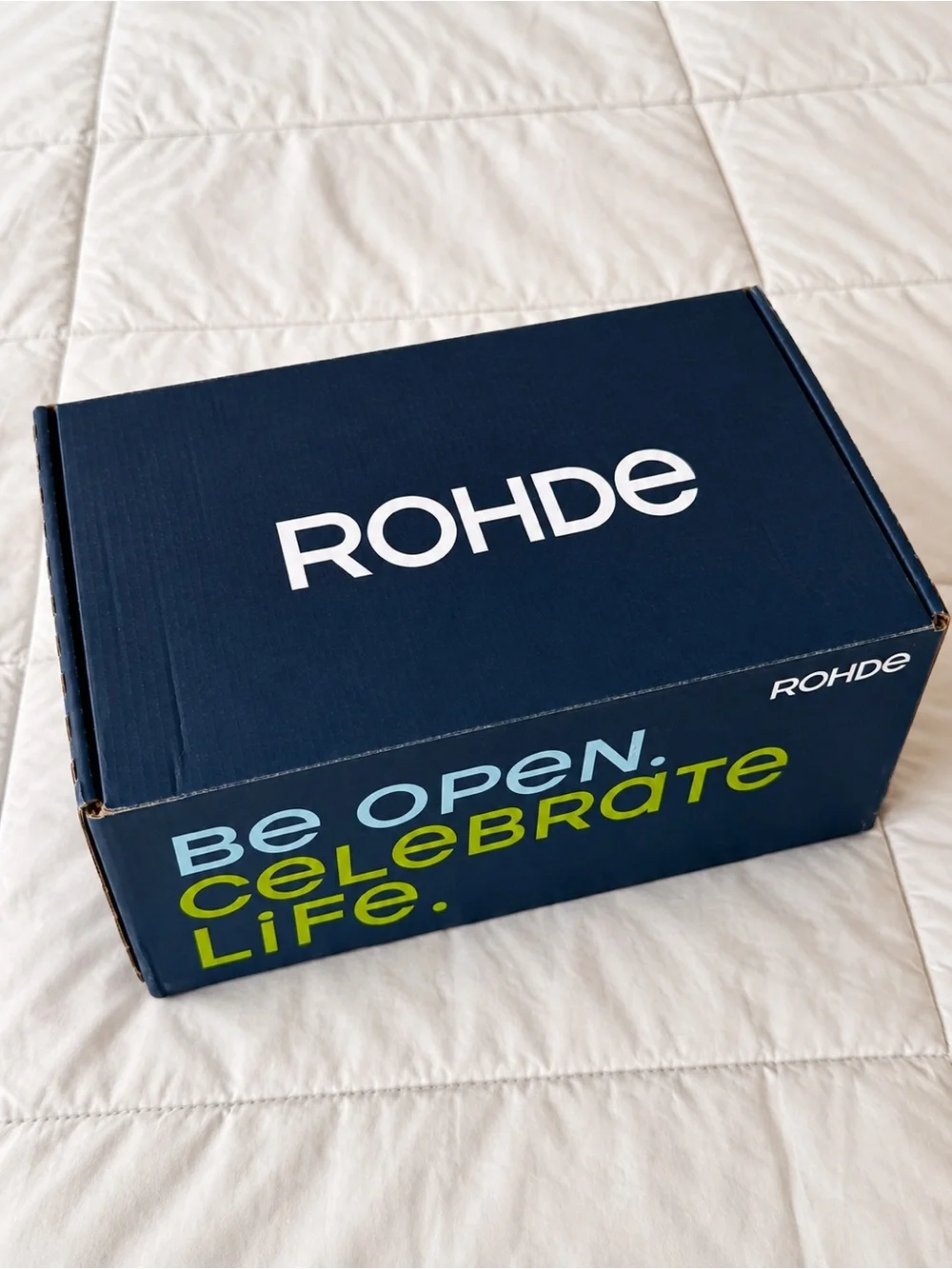 Women’s Rohde Navy Leather Slide Sandals Size 39 US 8 Brand New